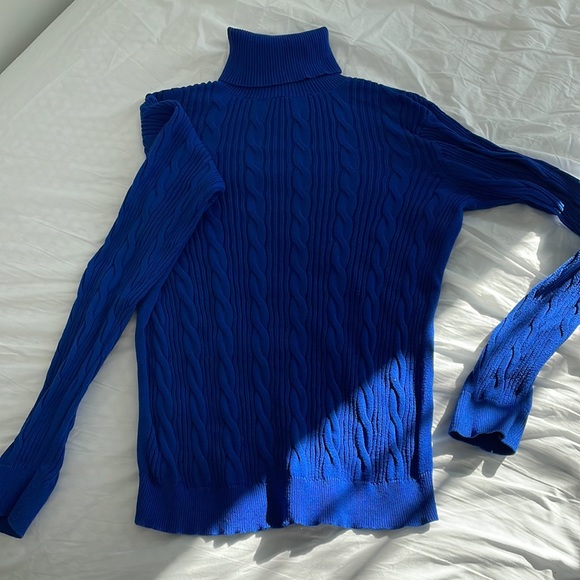 Lands End 100% cotton turtleneck sweater - Picture 3 of 4